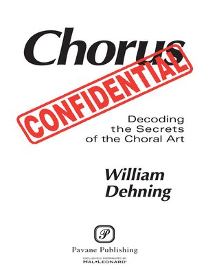 cover image of Chorus Confidential
